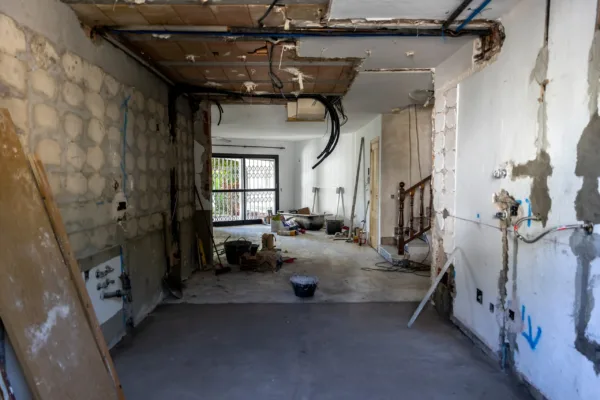 view of a house during a remodelation