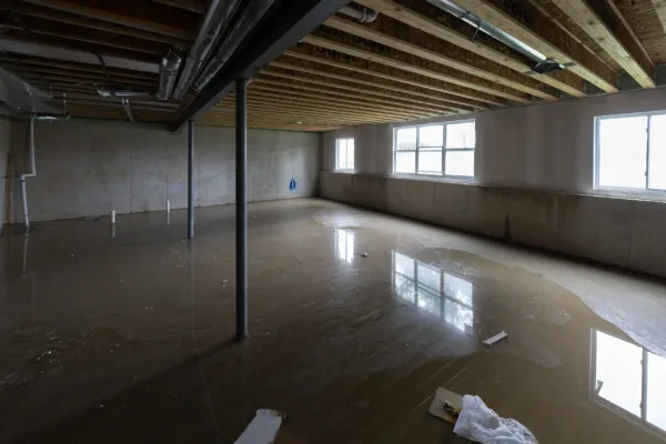 basement has flooded with water when sump pump failed