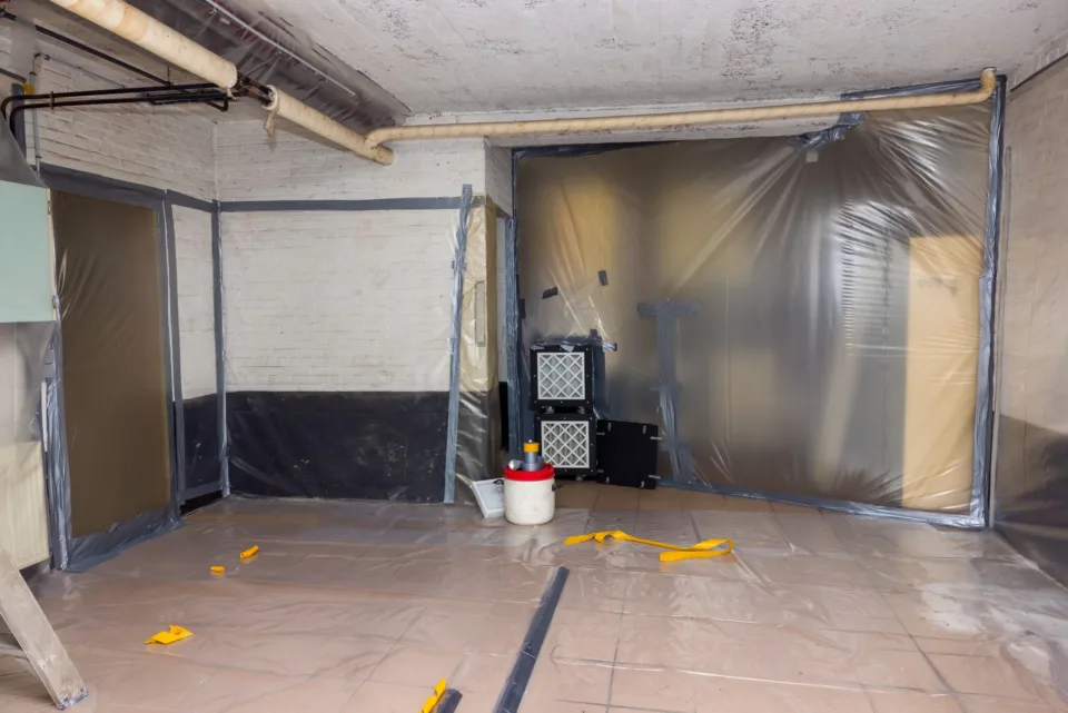 Asbestos removal in basement